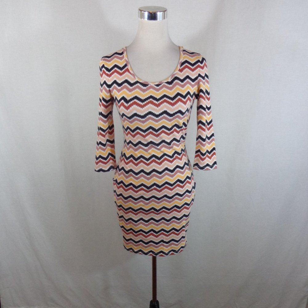 Amisu Dress Size 10 multi color sheath dress